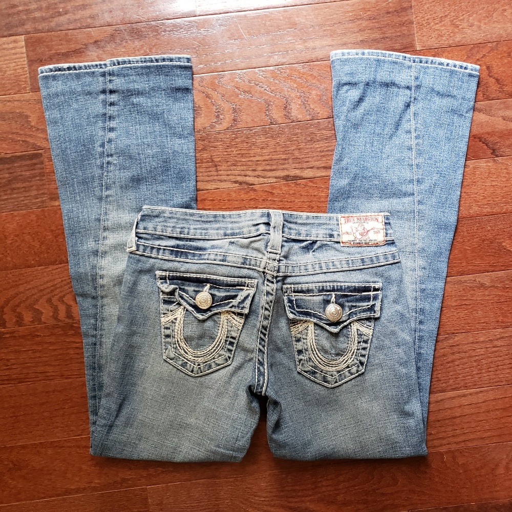 EUC Light Rainbow Stitch JOEY BIG T Jeans